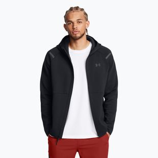 Pánská mikina Under Armour Unstoppable Fleece Full Zip HD black/black