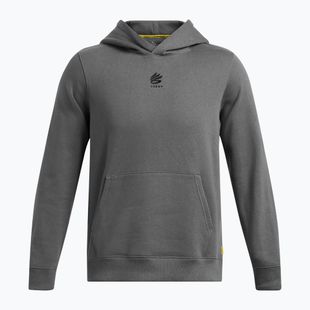 Pánská mikina Under Armour Curry Splash Hoodie castlerock full heather/black
