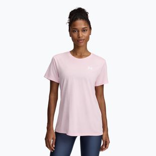Dámské tričko Under Armour Tech C-Twist prime pink/white