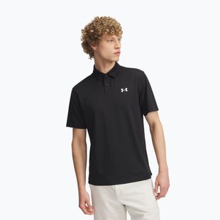 Pánská polo tričko Under Armour Tee To Green Pique Polo black/white