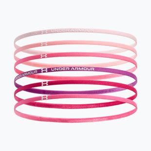 Dětská čelenka Under Armour Mini Elastic 6 pcs prime pink/white