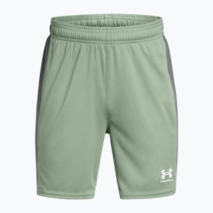 Dětské fotbalové  šortky Under Armour Challenger Knit silica green / castlerock / white