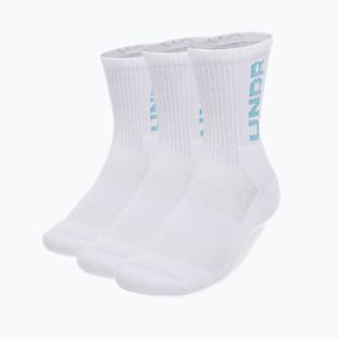 Ponožky Under Armour 3-Maker Mid Crew 3 pary white/white/ether blue