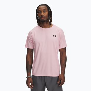 Pánské tričko Under Armour Tech Textured prime pink/black