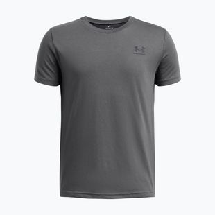 Dětské tričko Under Armour Sportstyle Left Chest pitch gray/black