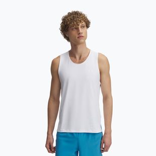 Pánské běžecké tílko tank top Under Armour Launch Elite Singlet white/reflective