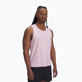 Pánské běžecké tílko tank top Under Armour Launch Elite Singlet prime pink/reflective