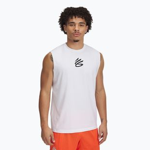 Pánské basketbalové tričko Under Armour Curry Tee white/black