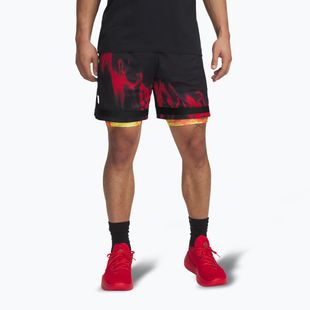 Pánské basketbalové šortky Uder Armour Curry Statement I black / fire