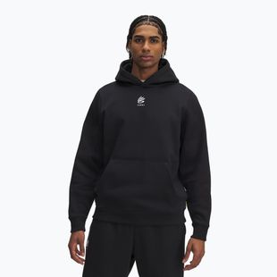 Pánská mikina Under Armour Curry Splash Hoodie black / white clay