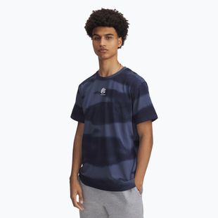 Pánské tričko Under Armour Curry Hvyweight Logo downpour grey/white