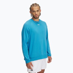Pánská mikina Under Armour Rival Fleece Crew ether blue/white