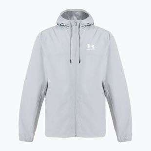 Pánská bunda Under Armour Rival Woven Windbreaker mod gray/mod gray/white