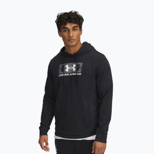 Pánská mikina Under Armour Rival Terry Logo black/castlerock/white