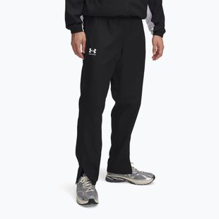 Pánské kalhoty Under Armour Rival Woven Windbreaker Pant black/black/white