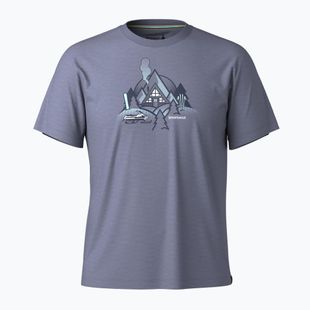 Pánské turistické tričko Smartwool Alpine A-Frame Graphic Tee nightfall blue