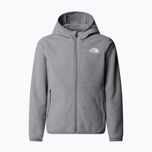 Dětská fleecová mikina The North Face Teen Glacier Full Zip Hoodie mid grey heather