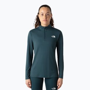 Dámské tričko The North Face Flex 1/4 Zip Slim deep cypress