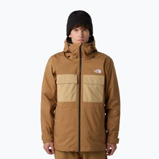 Pánská snowboardová bunda The North Face Fourbarrel Triclimate utility brown/khaki