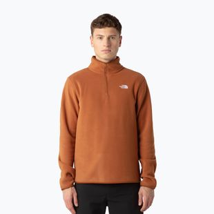 Pánská fleecová mikina The North Face Glacier Fleece 1/4 Zip burnt umber