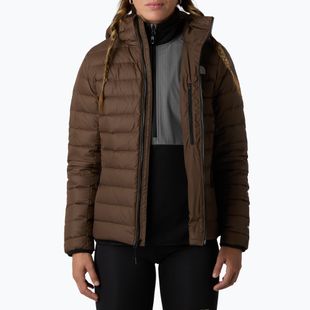 Dámská péřová bunda The North Face Down Hooded smokey brown
