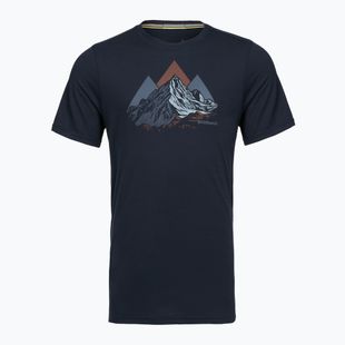 Pánské tričko Smartwool Peak Bagger Active SS Graphic Tee navy