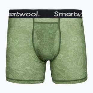 Pánské termo boxerky Smartwool Merino Print Boxer Brief Boxed frn rstc flrl