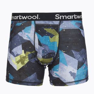 Pánské termo boxerky Smartwool Merino Print Boxer Brief Boxed blue sum sector
