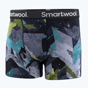 Pánské termo boxerky Smartwool Merino Print Boxer Brief Boxed blue sum sector