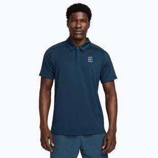 Pánské tenisové polo tričko Nike Court Dri-Fit Advantage armory navy / white / white