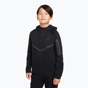 Dětská mikina Nike Sportswear Tech Fleece Full Zip black/black/black