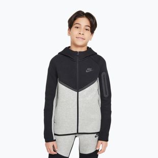 Dětská mikina Nike Sportswear Tech Fleece Full Zip dark grey heather/black/black/black