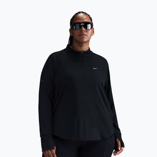 Dámské běžecké tričko Longsleeve Nike Swift Dri-FIT UV 1/4-Zip Plus Size black
