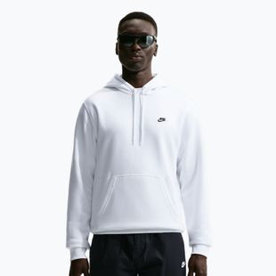 Pánská mikina Nike Club Pullover Hoodie white/white/black