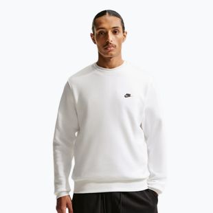 Pánská mikina Nike Club Fleece Crew white/black