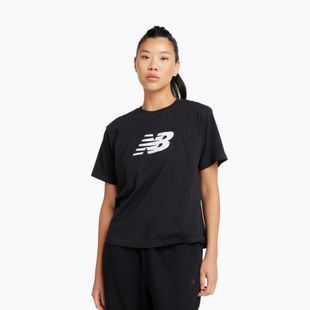 Dámské tričko New Balance Sport Jersey Relaxed Logo black/white