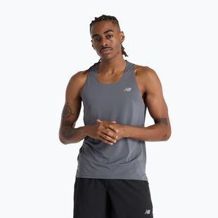 Pánské běžecké tílko New Balance Race Day Tank graphite