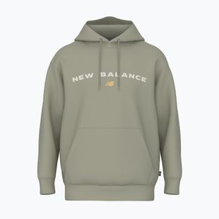Pánská mikina New Balance Reimagine Fleece Hraphic Hoody olivine