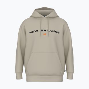Pánská mikina New Balance Reimagine Fleece Hraphic Hoody timberwolff