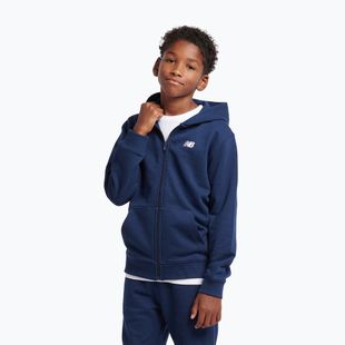 Dětská mikina New Balance French Terry Small Logo Full Zip Hoodie nb navy