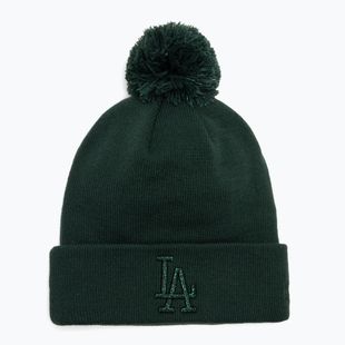 Dámská kšiltovka New Era Metallic Bobble Knit Beanie Los Angeles Dodgers dark green