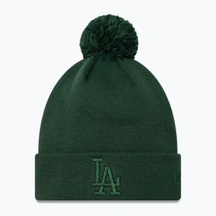 Dámská kšiltovka  New Era Metallic Bobble Knit Beanie Los Angeles Dodgers dark green