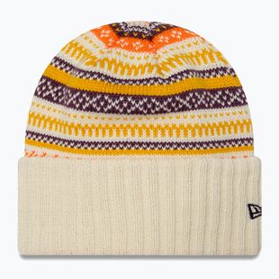 Dámská zimní čepice  New Era Rail Isle Cuff Knit Beanie light beige
