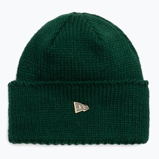 Zimní čepice New Era Metal Pin Wide Cuff Knit Beanie dark green