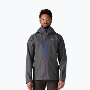 Pánská nepromokavá bunda Patagonia Triolet forge grey w / p6 blue