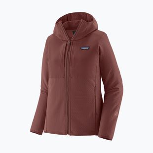 Dámská softshellová bunda Patagonia R2 CrossStrata Hoody dark ruby