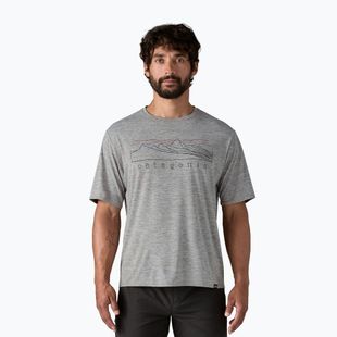 Pánské tričko Patagonia Cap Cool Daily Graphic Shirt stratapeaks / feather grey
