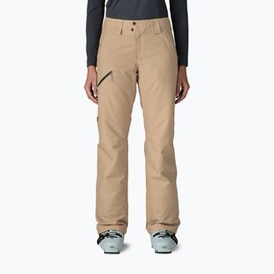 Dámské lyžařské kalhoty Patagonia Insulated Powder Town oar tan