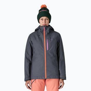 Dámská nepromokavá bunda Patagonia Insulated Powder Town smolder blue w / orange peel