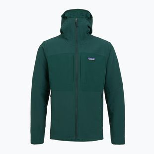 Pánská softshellová bunda Patagonia R2 TechFace Hoody cascade green